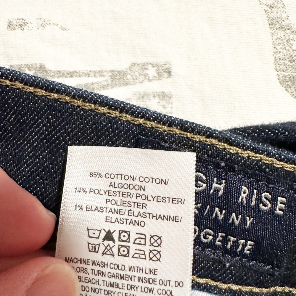Lucky Brand Bridgette Dark Wash High Rise Skinny Jeans - Picture 2 of 9